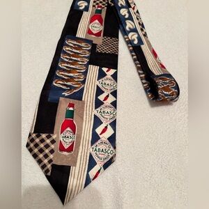 Tabasco silk tie